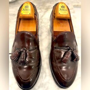 Alden Men's Brown Leather Cordovan Loafers
